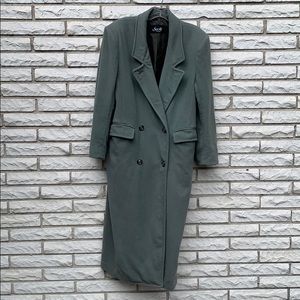 Saville full length wool coat